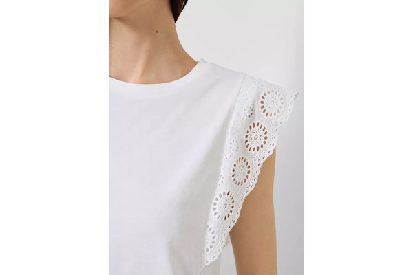 Γυναικείο Αμάνικο T-shirt Λευκό S.Oliver 2180391-0100
