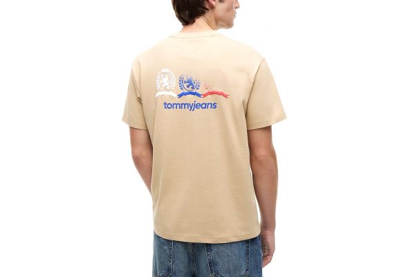 Ανδρικό T-shirt Μπεζ Tommy Jeans DM0DM23172-AB9