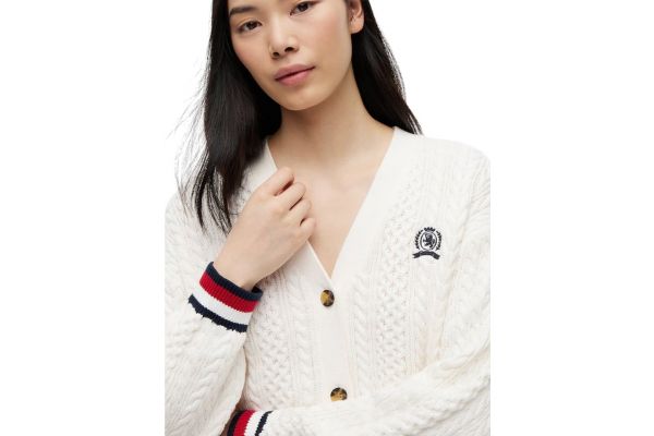 Γυναικεία Ζακέτα Λευκή Tommy Jeans DW0DW22934-YBH