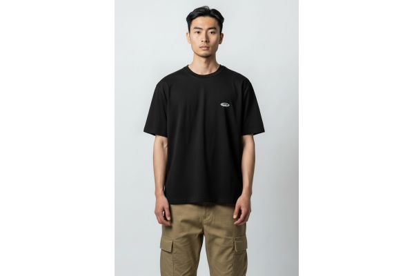 Heavyweight 260gsm Oversized Washed Black Gzeus T-shirt GZ100ES