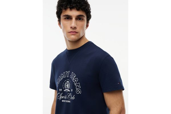Ανδρικό T-shirt Navy Μπλε Tommy Jeans DM0DM23175-C1G