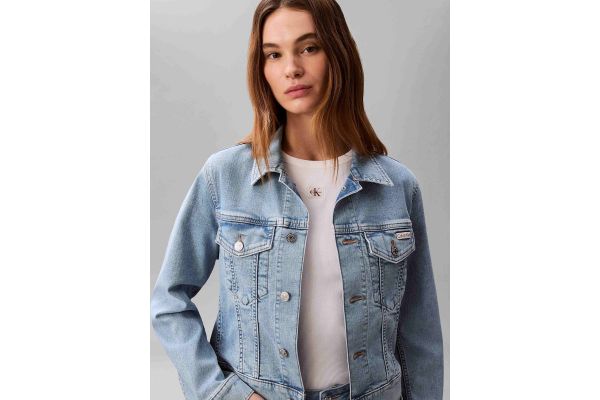 Γυναικείο Τζιν Μπουφάν Γαλάζιο Calvin Klein LV047F672G-1XT