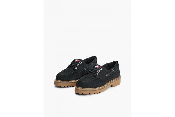 Γυναικεία Δερμάτινα Loafers Navy Μπλε Tommy Jeans EN0EN03157-C1G