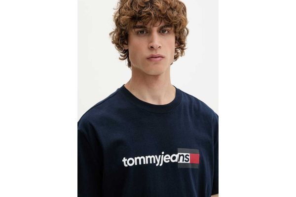 Ανδρικό T-shirt Navy Μπλε Tommy Jeans DM0DM23406-C1G