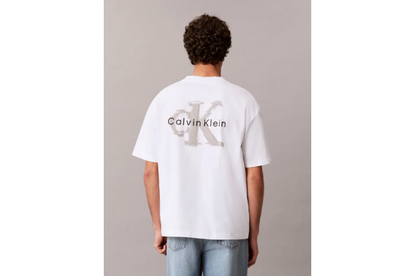 Ανδρικό T-shirt Λευκό Calvin Klein LV04RAB806-YAF
