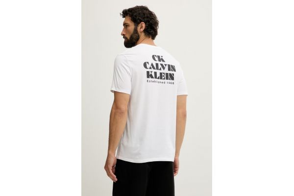 Ανδρικό T-shirt Λευκό Calvin Klein LV04RG802G-YAF