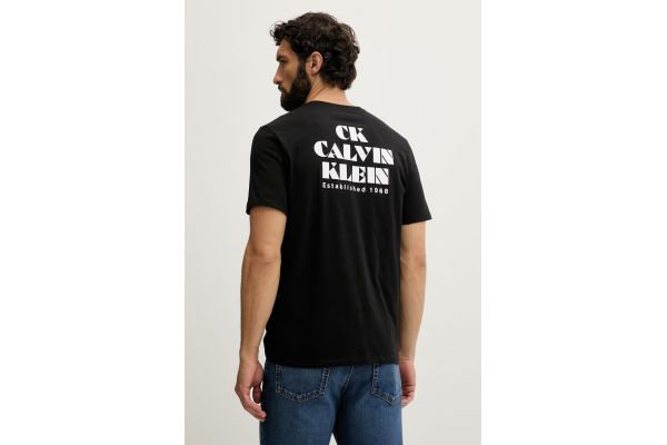 Ανδρικό T-shirt Μαύρο Calvin Klein LV04RG802G-UB1