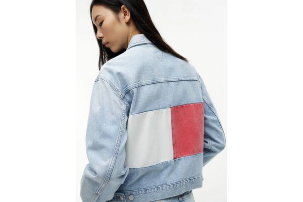 Γυναικείο Τζιν Μπουφάν Μπλε Tommy Jeans DW0DW23471-1AB