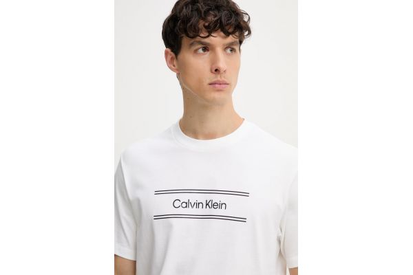Ανδρικό T-shirt Λευκό Calvin Klein LV04LG813G-YAF