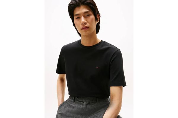Ανδρικό T-shirt Μαύρο Tommy Hilfiger MW0MW37508-BDS