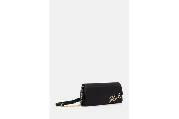 Γυναικεία K/Signature Τσάντα Χιαστί Μαύρη Karl Lagerfeld B3W30358-992 Black/Gold