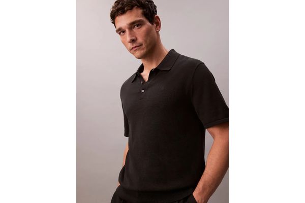 Ανδρικό Polo Μαύρο Calvin Klein LV04LC326G-UB1