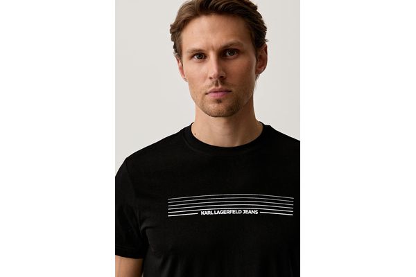 Ανδρικό T-shirt Μαύρο Karl Lagerfeld Jeans B3M17001-999 Black
