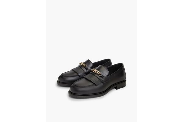 Γυναικεία Δερμάτινα Loafers Μαύρα Tommy Hilfiger FW0FW09668-BDS
