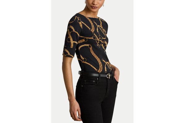 Γυναικείο T-shirt Μαύρο Ralph Lauren 200P13948001-Black