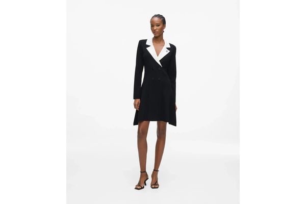 Γυναικείο Φόρεμα Μαύρο Karl Lagerfeld B3W13038-998 Black/White