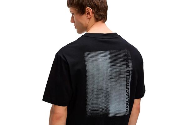 Ανδρικό T-shirt Μαύρο Karl Lagerfeld Jeans B3M17009-999 Black