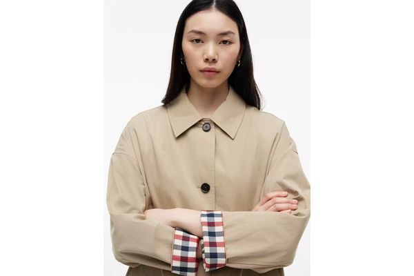Γυναικεία Καπαρντίνα Μπεζ Tommy Hilfiger WW0WW49842-AEH