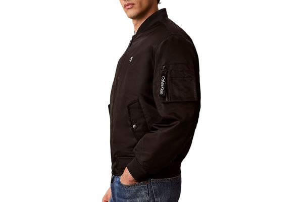 Ανδρικό Bomber Μπουφάν Μαύρο Calvin Klein LV04RG505G-UB1