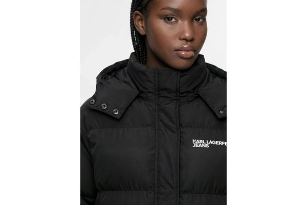 Γυναικείο Puffer Μπουφάν Μαύρο Karl Lagerfeld Jeans B4W15070-999 Black