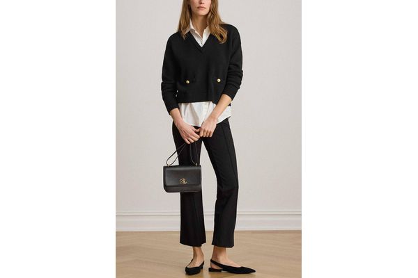 Γυναικείο Πουλόβερ Μαύρο Ralph Lauren 200B24254001-Black White