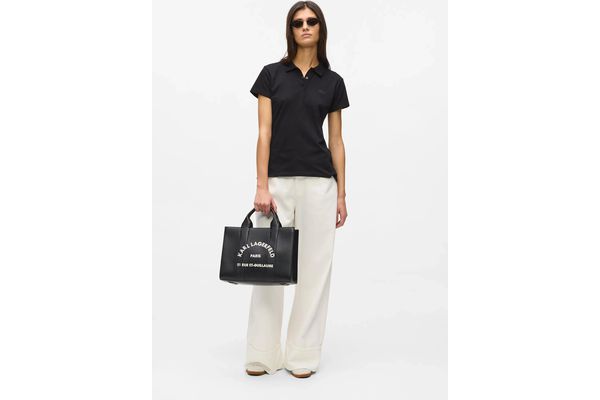 Γυναικεία K/Rsg Tote Τσάντα Μαύρη Karl Lagerfeld B1W30041-101 White/Black