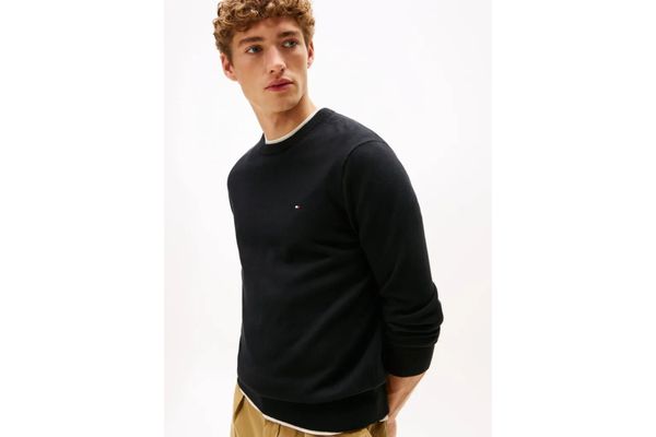 Ανδρικό Πουλόβερ Μαύρο Tommy Hilfiger MW0MW28046-BDS