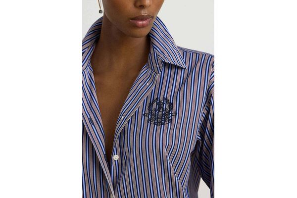 Γυναικείο Ριγέ Πουκάμισο Ralph Lauren 200B27664001-NAVY
