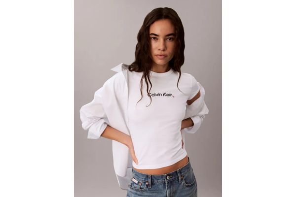 Γυναικείο T-shirt Λευκό Calvin Klein LV047H835G-YAF