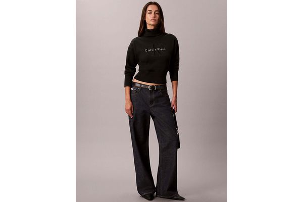 Γυναικείο Ζιβάγκο Πουλόβερ Μαύρο Calvin Klein LV047H329G-UB1