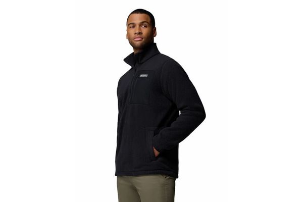 Ανδρικό Jasper Ridge Pebbled Half Zip Fleece Μαύρο Columbia 2142411-010