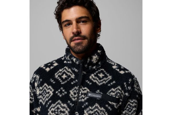 Ανδρικό Rugged Ridge High Pile Half Zip Fleece Μαύρο Columbia 2135471-014