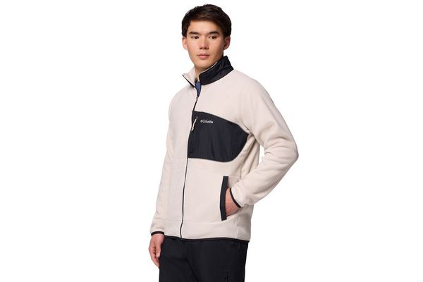 Ανδρική Fast Trek Overlay Full Zip Ζακέτα Εκρού Columbia 2135691-278