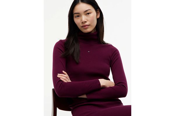 Γυναικείο Ζιβάγκο Φόρεμα Βυσσινί Tommy Jeans DW0DW23320-V11