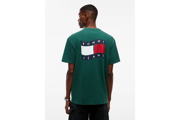 Ανδρικό T-shirt Πράσινο Tommy Jeans DM0DM23559-MBM