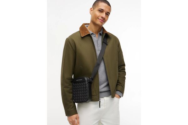 Ανδρικό TH Modern Monogram Reporter Τσαντάκι Μαύρο Tommy Hilfiger AM0AM14844-BDS