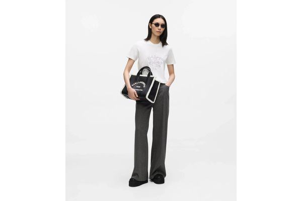 Γυναικεία K/Rsg Md Tote Shearling Τσάντα Μαύρη Karl Lagerfeld B4W30087-999 Black
