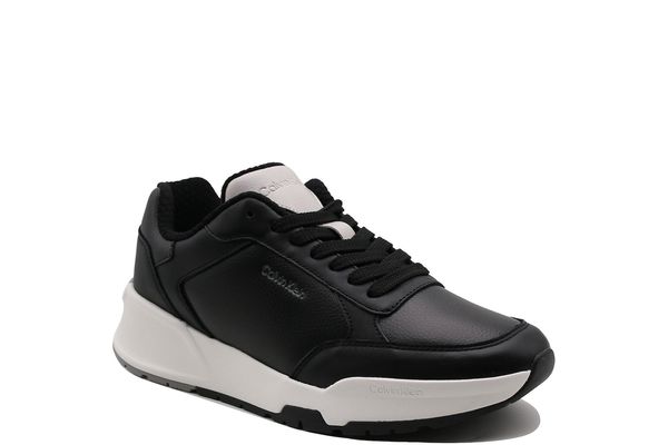 Ανδρικά Δερμάτινα Sneakers Μαύρα Calvin Klein HM0HM02309-00Y