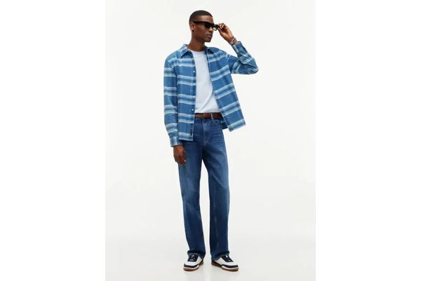 Ανδρικό Πουκάμισο Μπλε Tommy Jeans DM0DM23615-0MZ