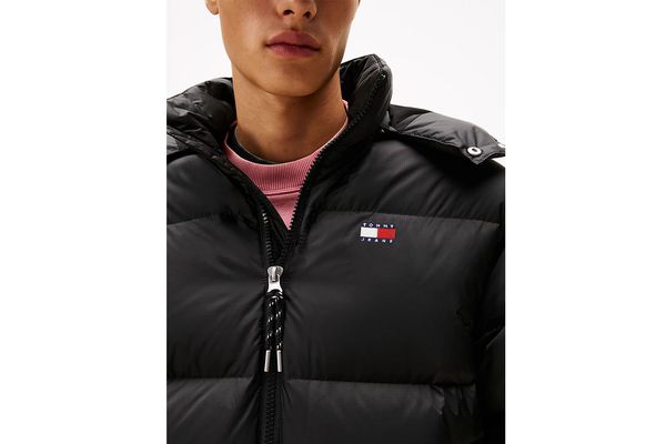 Ανδρικό Alaska Μπουφάν Μαύρο Tommy Jeans DM0DM22036-BDS