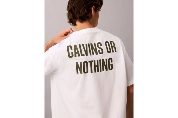Ανδρικό T-shirt Λευκό Calvin Klein LV04RH825G-YAF