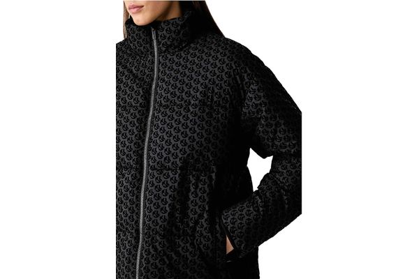 Γυναικείο Monogram Puffer Μπουφάν Μαύρο Karl Lagerfeld Jeans B4W15020-A75 Logo