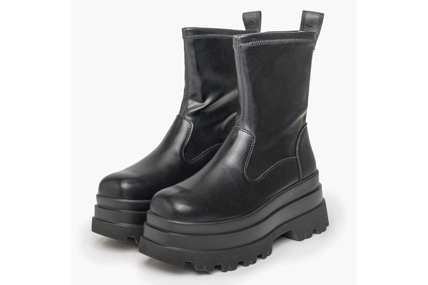 Γυναικείες Jupiter Sock Μπότες Μαύρες Buffalo BUF1270135-BLACK