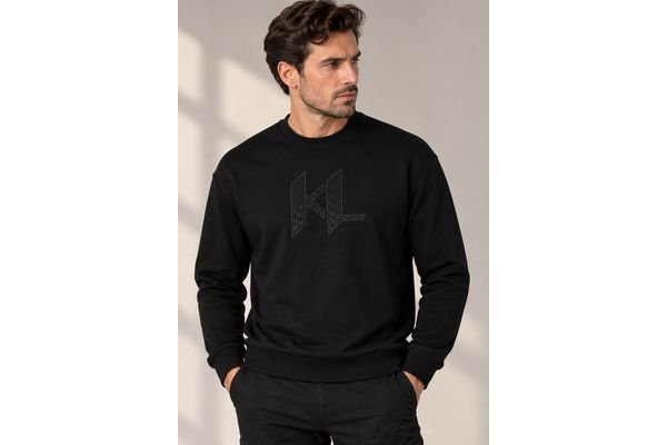 Ανδρικό Φούτερ Μαύρο Karl Lagerfeld 705013 564910-990