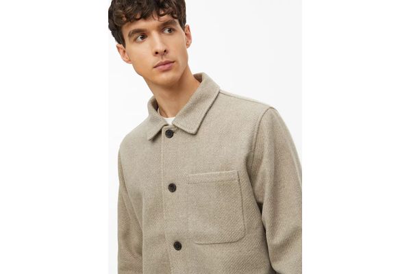 Ανδρικό Overshirt Μπεζ S.Oliver 2180784-8161