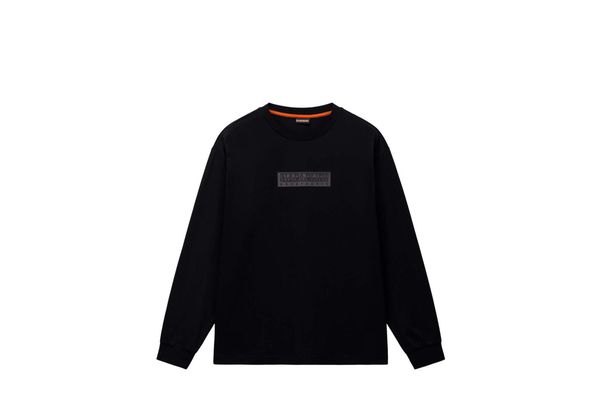 Ανδρικό S-Box Logo Μακρυμάνικο T-shirt Μαύρο Napapijri NP0A8BC5-9411