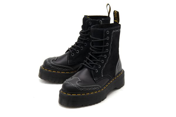 Γυναικεία Δερμάτινα Jadon Rodeo Μποτάκια Μαύρα Dr. Martens 43557001-BLACK