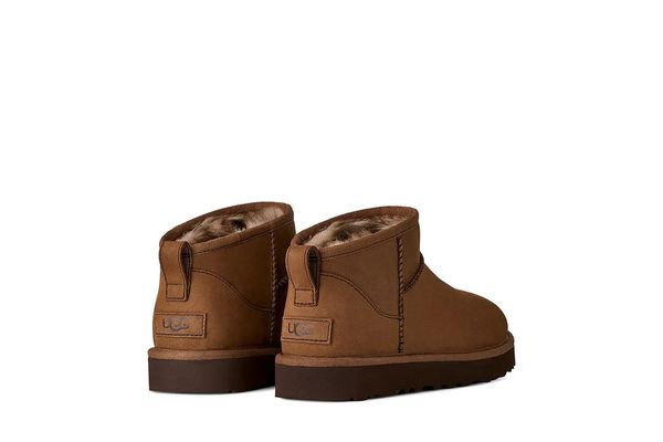 Γυναικεία Classic Ultra Mini Nubuck Μποτάκια Καφέ UGG 1184556-DKC