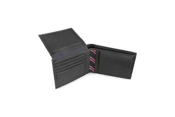 Ανδρικό Δερμάτινο Eton Πορτοφόλι Μαύρο Tommy Hilfiger AM0AM00652-002