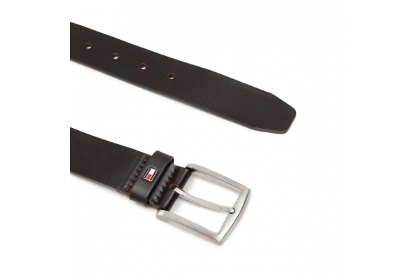 Ανδρική Δερμάτινη Denton Ζώνη Καφέ Tommy Hilfiger AM0AM08360-965
